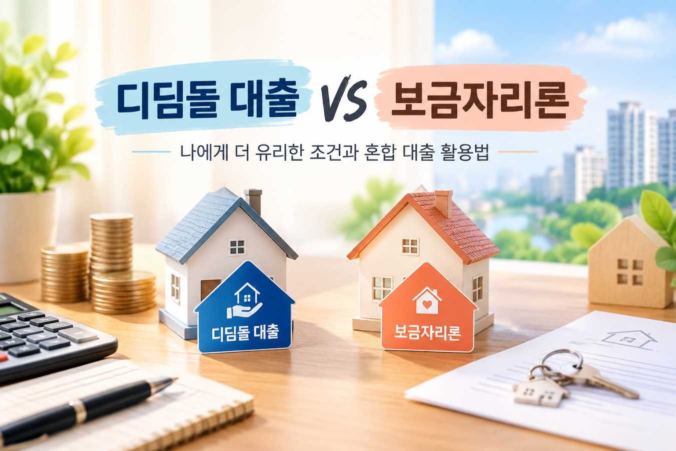 디딤돌 대출 vs 보금자리론: 나에게 더 유리한 조건과 혼합 대출 활용법