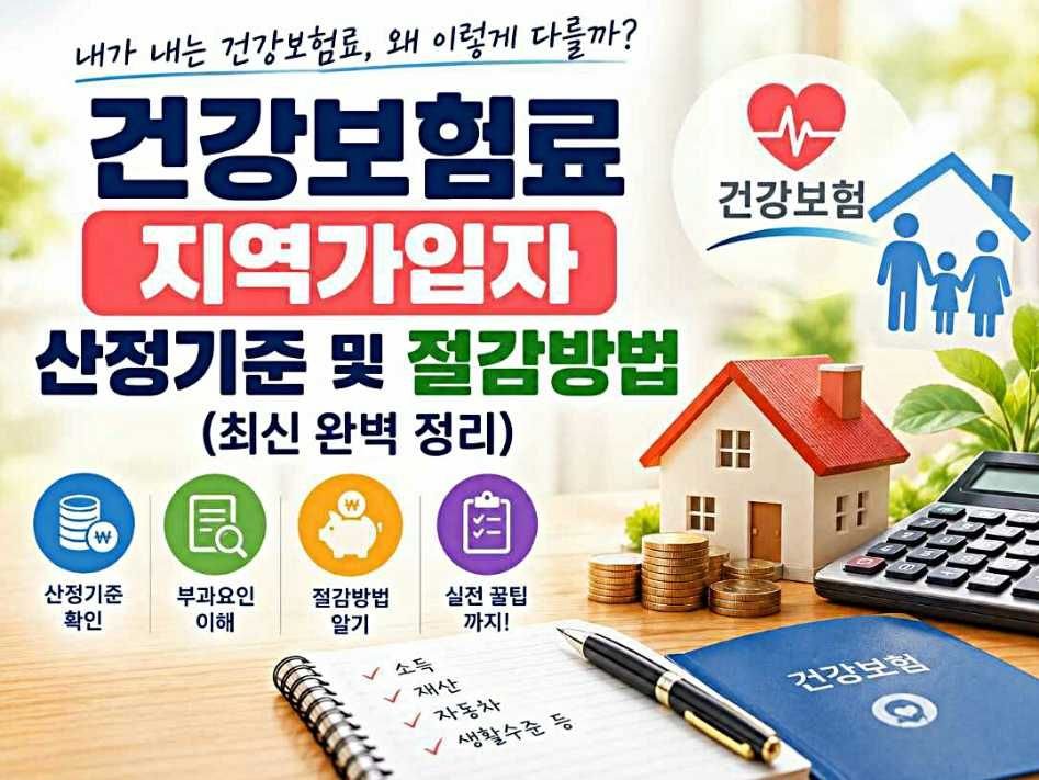 건강보험료 지역가입자 산정기준 및 절감방법 (최신 완벽 정리)
